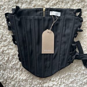 Meshki corset side tie top, Size Small